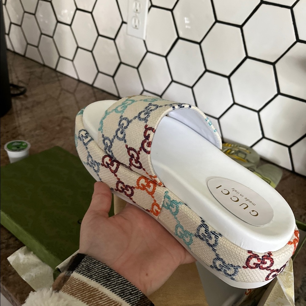 Gucci Platform Slides